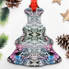 Abstract Waves Iv Ornament (christmas Tree) 