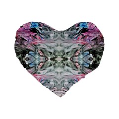 Abstract Waves IV Standard 16  Premium Heart Shape Cushions