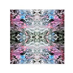 Abstract Waves IV Small Satin Scarf (Square)