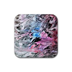 Abstract Waves Module Rubber Coaster (square) 