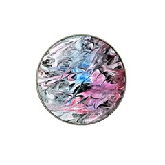 Abstract Waves Module Hat Clip Ball Marker (4 Pack) by kaleidomarblingart