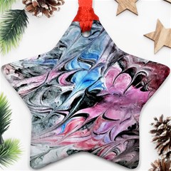 Abstract Waves Module Star Ornament (two Sides)