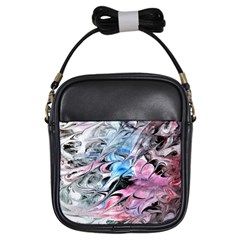 Abstract Waves Module Girls Sling Bag by kaleidomarblingart