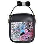 Abstract waves module Girls Sling Bag Front