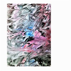 Abstract Waves Module Large Garden Flag (two Sides) by kaleidomarblingart