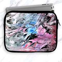 Abstract Waves Module Apple Ipad 2/3/4 Zipper Cases by kaleidomarblingart