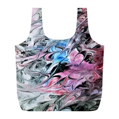 Abstract Waves Module Full Print Recycle Bag (l) by kaleidomarblingart