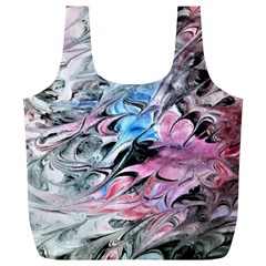 Abstract Waves Module Full Print Recycle Bag (xl) by kaleidomarblingart