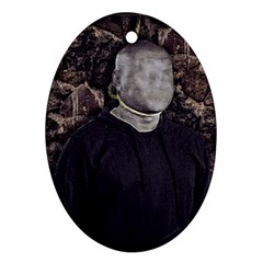 No Face Hanged Creepy Poster Ornament (oval) by dflcprintsclothing