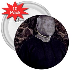 No Face Hanged Creepy Poster 3  Buttons (10 Pack)  by dflcprintsclothing