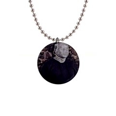 No Face Hanged Creepy Poster 1  Button Necklace by dflcprintsclothing