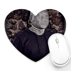 No Face Hanged Creepy Poster Heart Mousepads by dflcprintsclothing