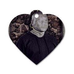 No Face Hanged Creepy Poster Dog Tag Heart (one Side) by dflcprintsclothing