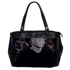 No Face Hanged Creepy Poster Oversize Office Handbag by dflcprintsclothing