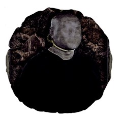 No Face Hanged Creepy Poster Large 18  Premium Flano Round Cushions by dflcprintsclothing