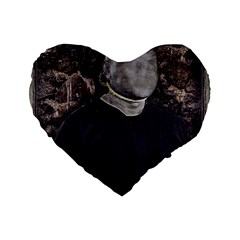 No Face Hanged Creepy Poster Standard 16  Premium Flano Heart Shape Cushions by dflcprintsclothing