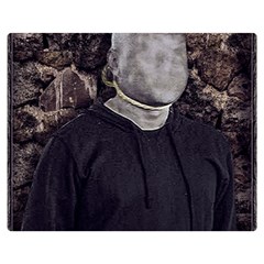 No Face Hanged Creepy Poster Double Sided Flano Blanket (medium)  by dflcprintsclothing