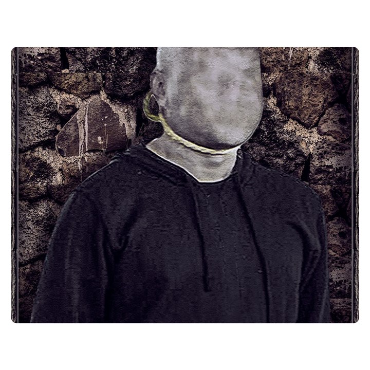 No Face Hanged Creepy Poster Double Sided Flano Blanket (Medium) 