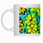 Chrysanthemums White Mugs Left