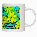 Chrysanthemums White Mugs Right