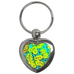 Chrysanthemums Key Chain (heart) by Hostory