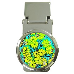 Chrysanthemums Money Clip Watches