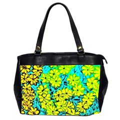 Chrysanthemums Oversize Office Handbag (2 Sides) by Hostory