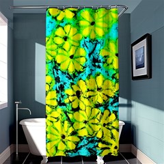 Chrysanthemums Shower Curtain 36  X 72  (stall)  by Hostory