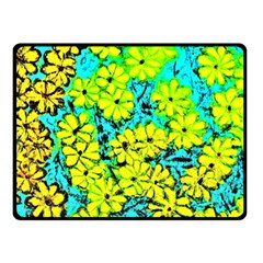 Chrysanthemums Double Sided Fleece Blanket (small)  by Hostory