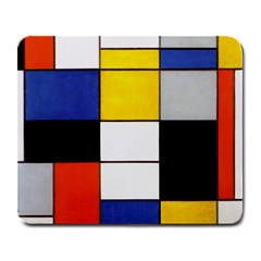 Composition A By Piet Mondrian Large Mousepads by impacteesstreetweareight