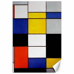 Composition A By Piet Mondrian Canvas 12  X 18  by impacteesstreetweareight