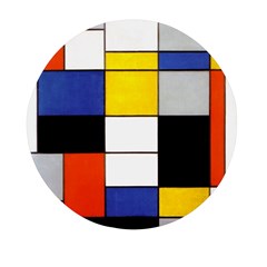 Composition A By Piet Mondrian Mini Round Pill Box (pack Of 5)