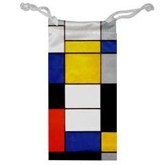 Composition A By Piet Mondrian Jewelry Bag