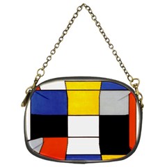 Composition A By Piet Mondrian Chain Purse (One Side)