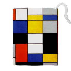 Composition A By Piet Mondrian Drawstring Pouch (4xl) by impacteesstreetweareight