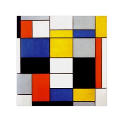 Composition A By Piet Mondrian Small Satin Scarf (square) by impacteesstreetweareight