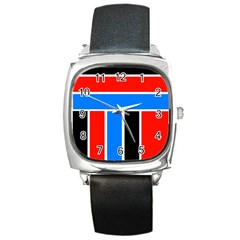 Crossing Lines Square Metal Watch by impacteesstreetweareight