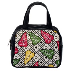 Leaves Foliage Batik Seamless Classic Handbag (one Side) by Amaryn4rt