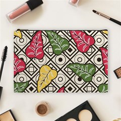 Leaves Foliage Batik Seamless Cosmetic Bag (large) by Amaryn4rt