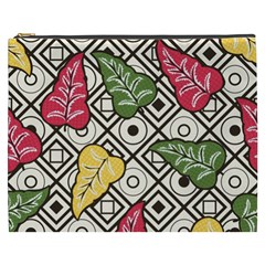 Leaves Foliage Batik Seamless Cosmetic Bag (xxxl) by Amaryn4rt