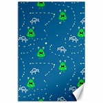 Funny Aliens With Spaceships Canvas 24  x 36  23.35 x34.74  Canvas - 1