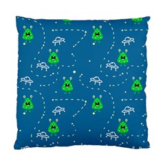 Funny Aliens With Spaceships Standard Cushion Case (one Side) by SychEva