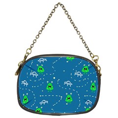 Funny Aliens With Spaceships Chain Purse (two Sides) by SychEva