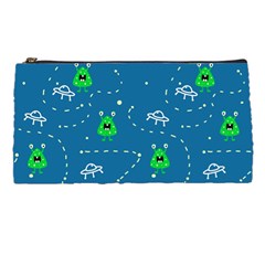 Funny Aliens With Spaceships Pencil Case by SychEva