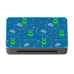 Funny Aliens With Spaceships Memory Card Reader With Cf by SychEva