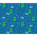 Funny Aliens With Spaceships Deluxe Canvas 14  x 11  (Stretched) 14  x 11  x 1.5  Stretched Canvas