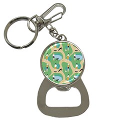 Girls With Dogs For A Walk In The Park Bottle Opener Key Chain by SychEva