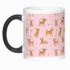 Cute Chihuahua With Sparkles On A Pink Background Morph Mugs by SychEva