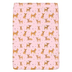 Cute Chihuahua With Sparkles On A Pink Background Removable Flap Cover (s) by SychEva