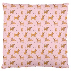 Cute Chihuahua With Sparkles On A Pink Background Standard Flano Cushion Case (one Side) by SychEva